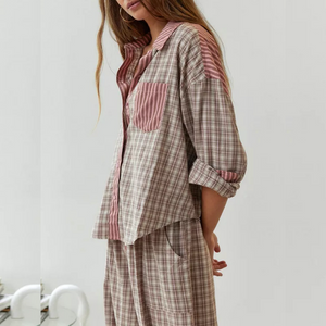 Pink Loose Pajama Set