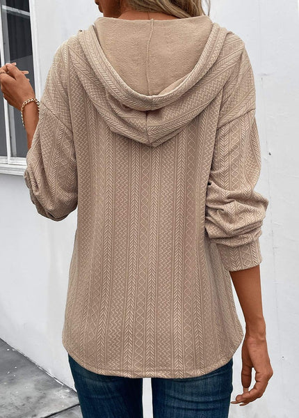 Brown Plain Hoodie Sweatshirt