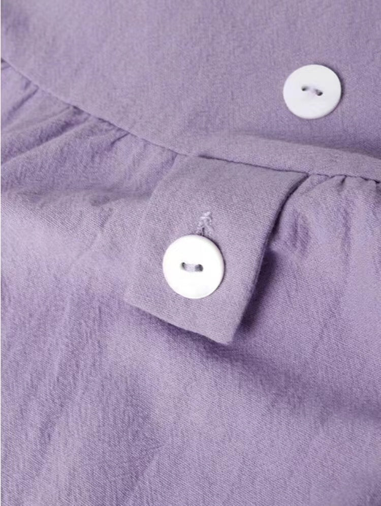 Purple Short Sleeve Midi Dress – goodies-us