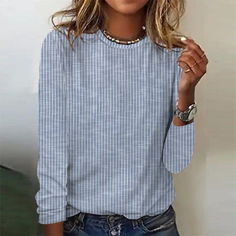 Comfy Round Neck Long Sleeve Top