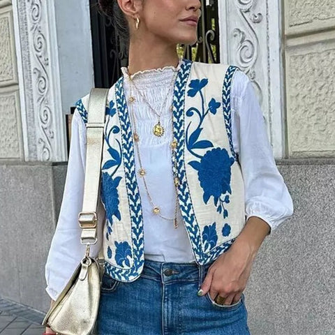 Floral Gilet