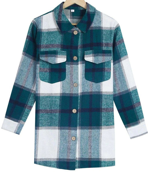 Back in the Days Plaid Cardigan Jacket