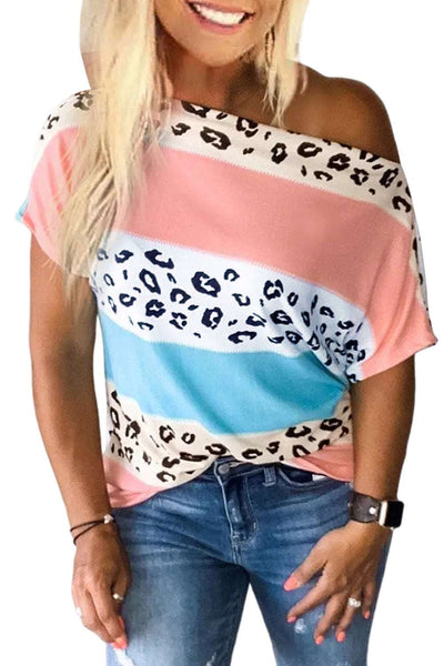 Color Block Short Sleeve Top