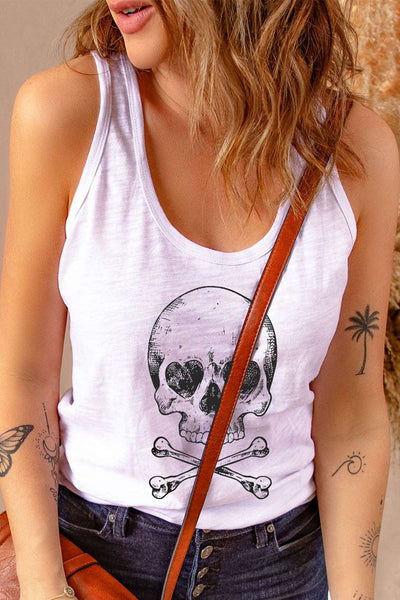 Casual Letter Print MOTORCYCLE Graphic Tank Top