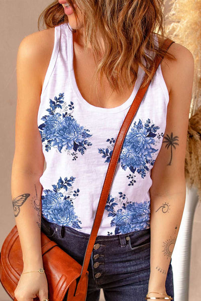 Casual Letter Print MOTORCYCLE Graphic Tank Top